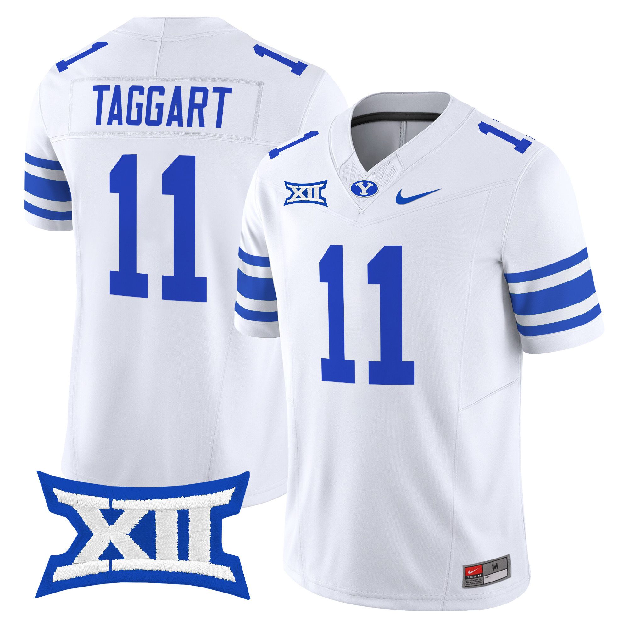 Men BYU Cougars #11 Taggart White Nike 2024 Vapor Limited NCAA Jersey->more ncaa teams->NCAA Jersey